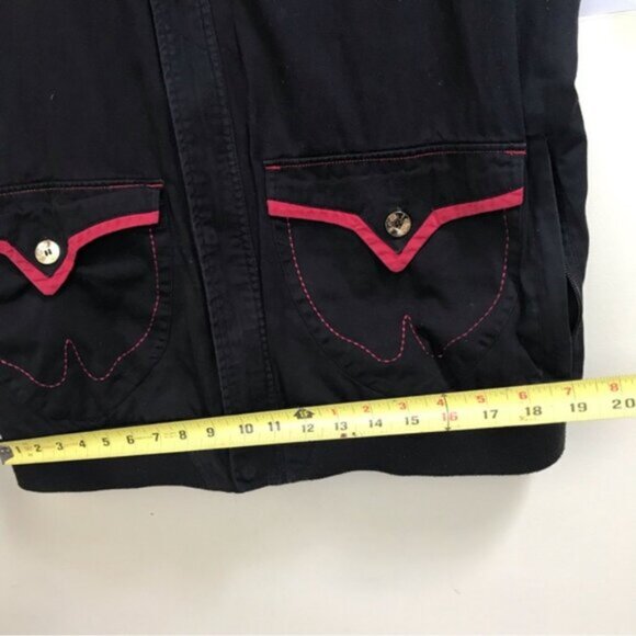 Coogi Vintage Jacket Blazer Cotton Brocade Embroidery Logo Studs Pocket Zip XXL - Picture 15 of 16